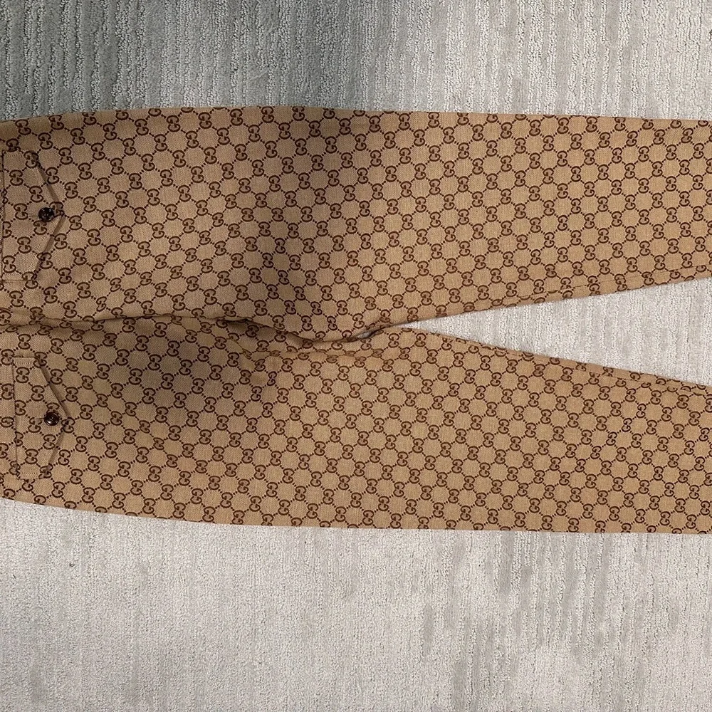 Gucci Brown Monogram Pants - Picture 4 of 4